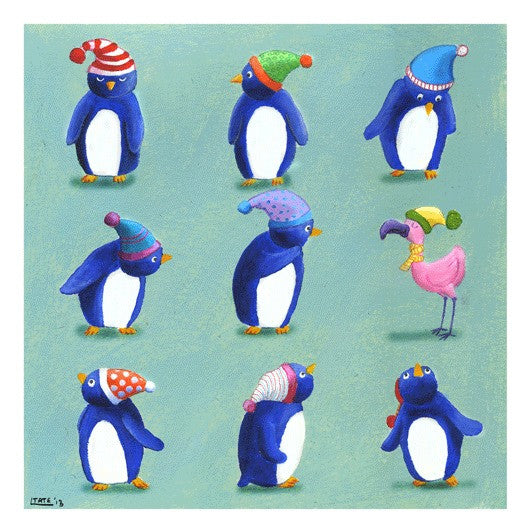 Penguins Greeting card