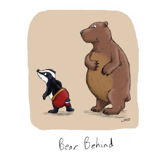 Bear Behind Greeting card