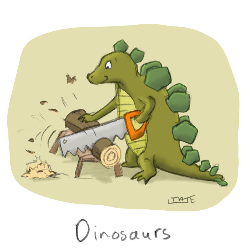Dinosaurs Greeting card