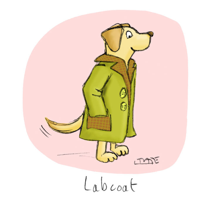 Labcoat Greeting card
