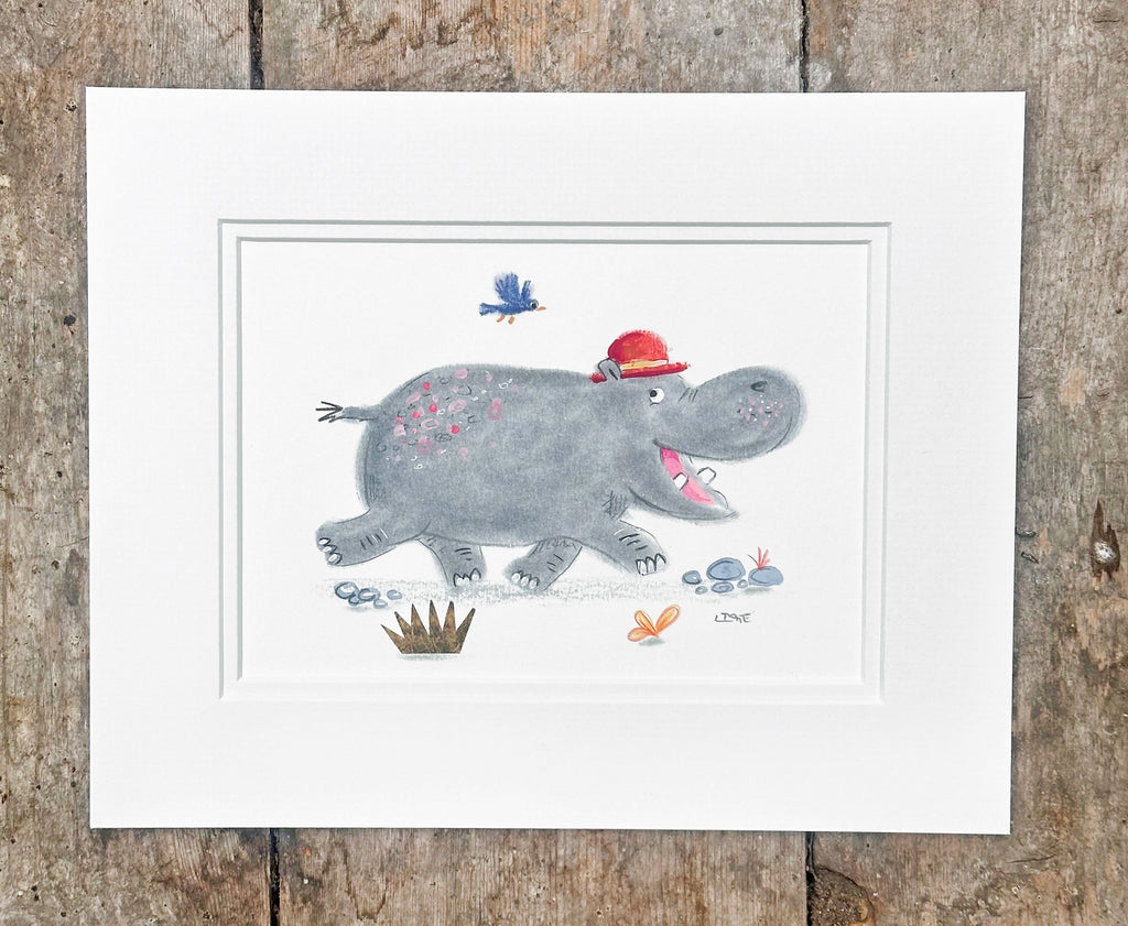 Hippo in a Red Bowler Hat