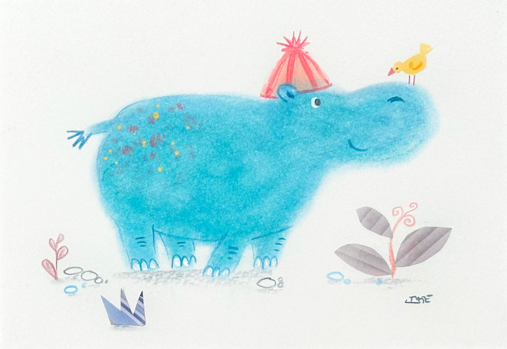 Party Hippo and Yellow Bird