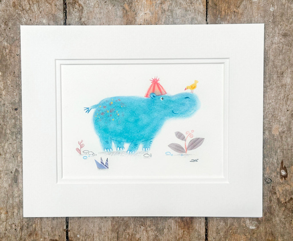 Party Hippo and Yellow Bird