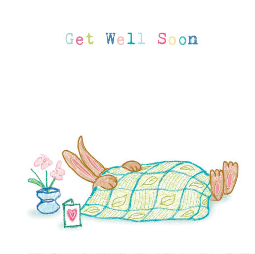 Bunny - Get Well Soon Greeting card