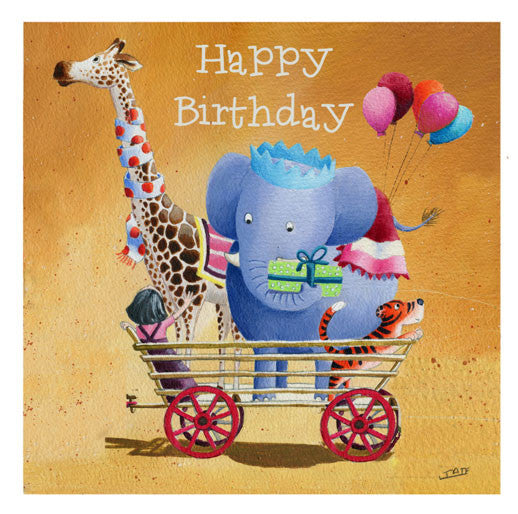 Cart - Happy Birthday Greeting card