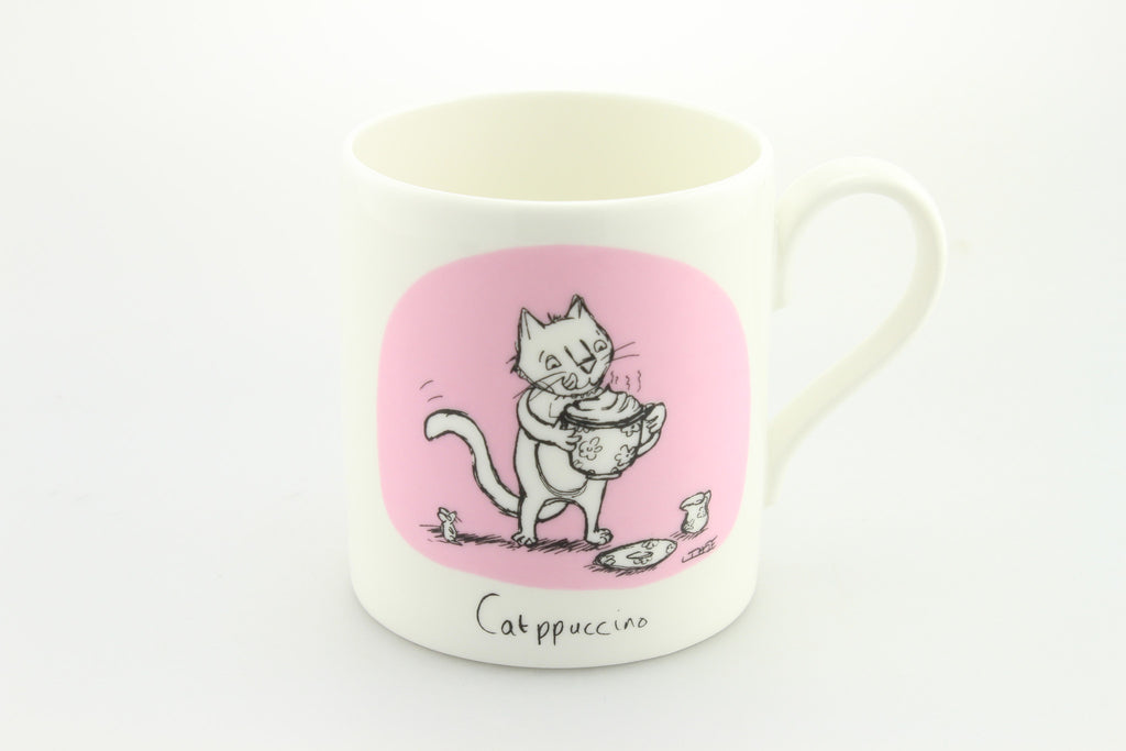 Catpuccino Mug by Louise Tate 