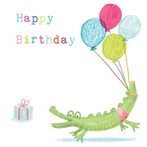 Crocodile - Happy Birthday Greeting card