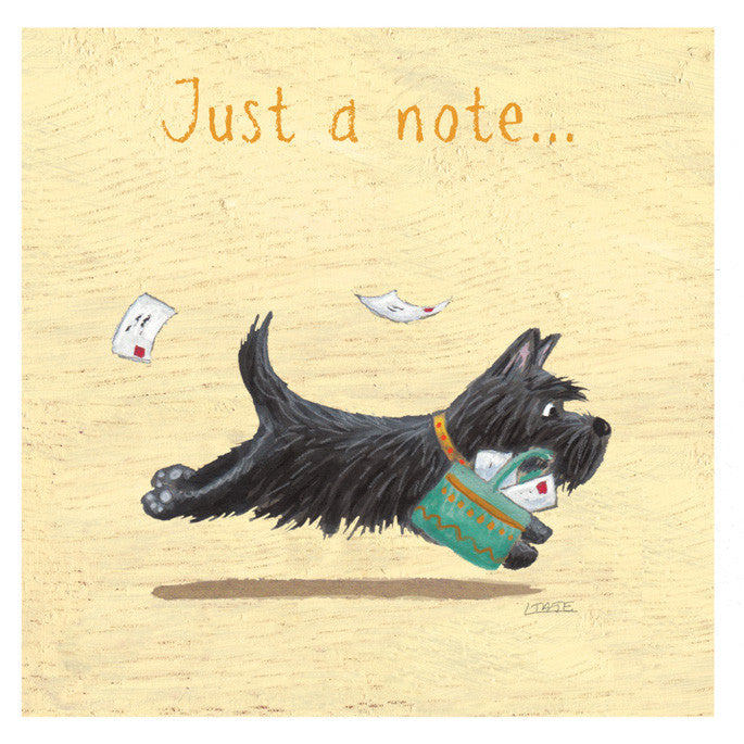 Dog - Just a Note Greeting card