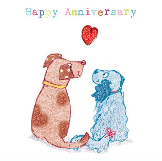 Dogs - Happy Anniversary Greeting card