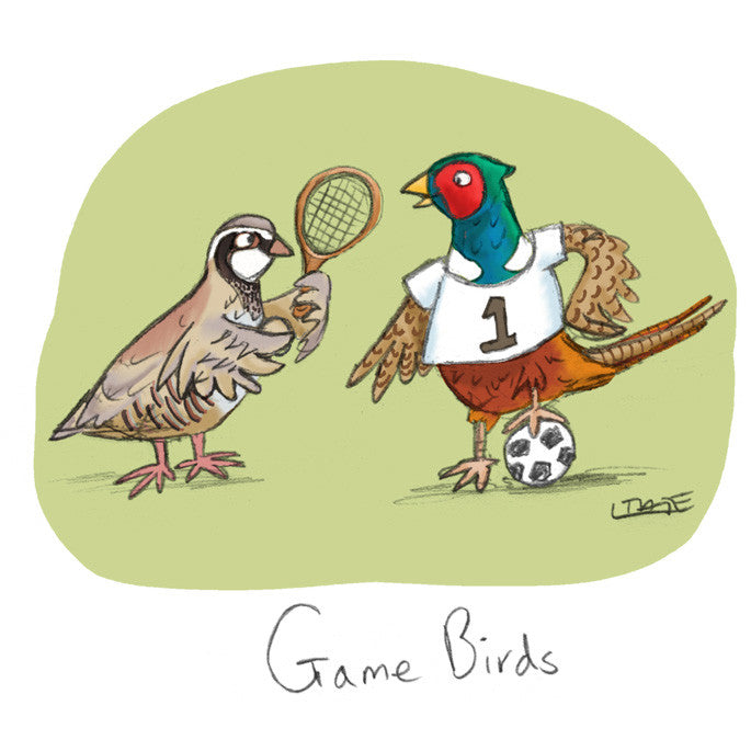 Game Birds Greeting card