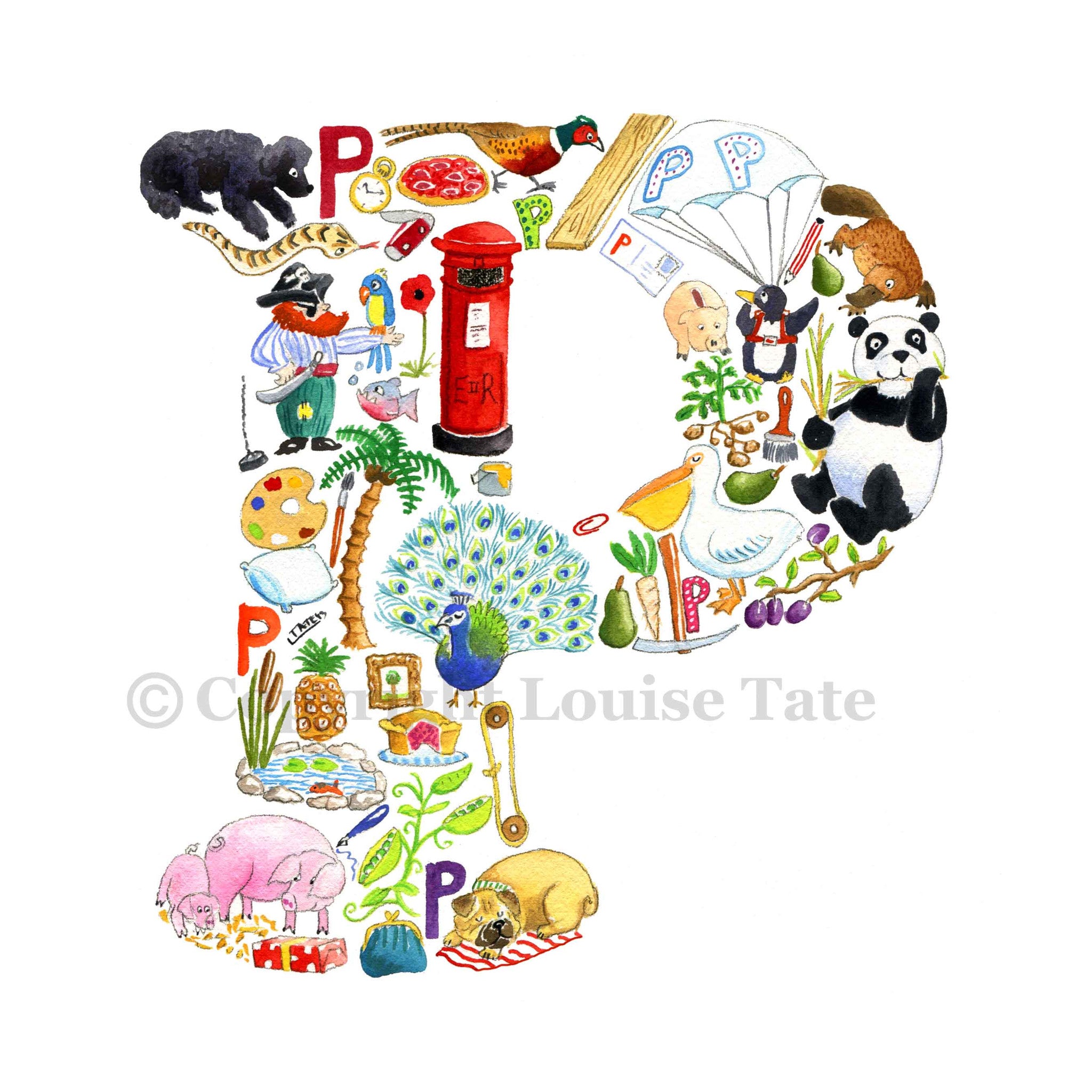 Alphabet Letter P