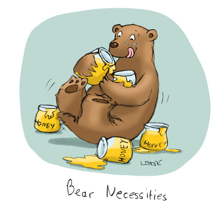 Bear Necessities Greeting card