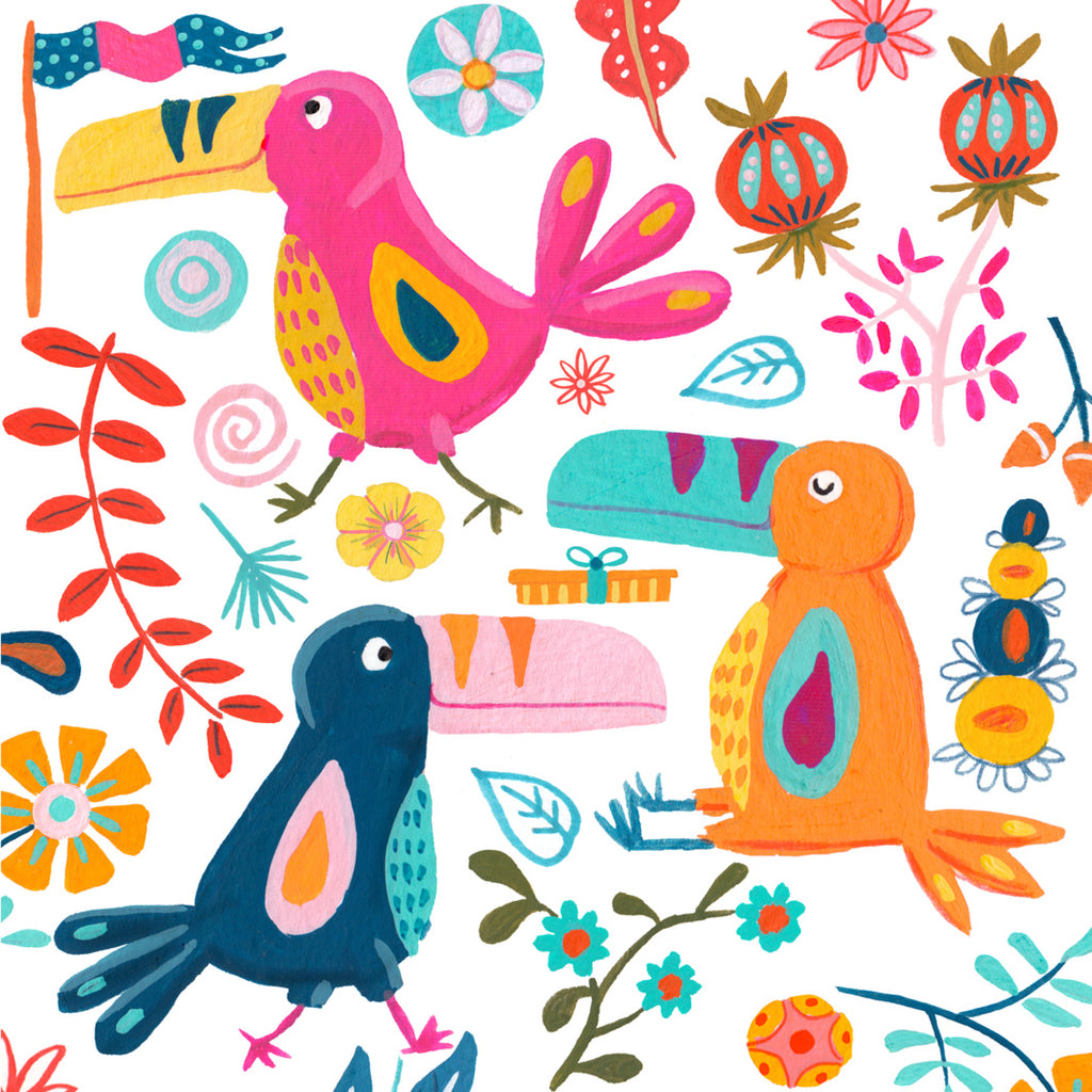 Birds Greeting card