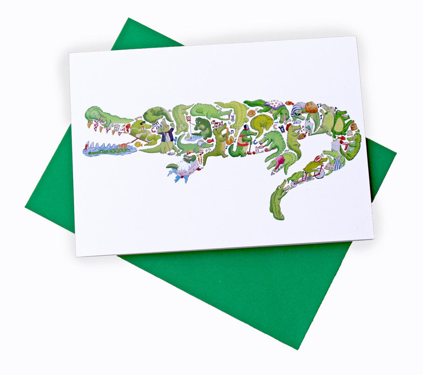 Crocodile Greeting card