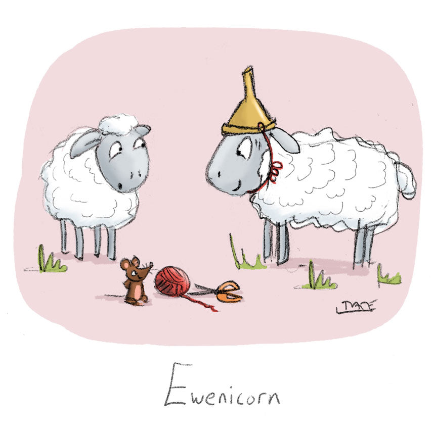 Ewenicorn Greeting card
