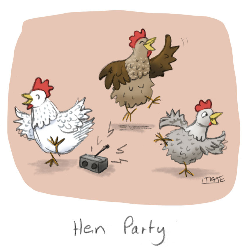 Hen party Greeting card