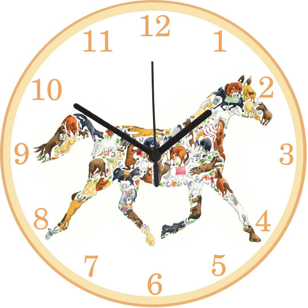 Horse wall clock