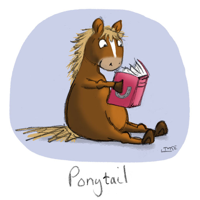 Pony Tail Greeting card