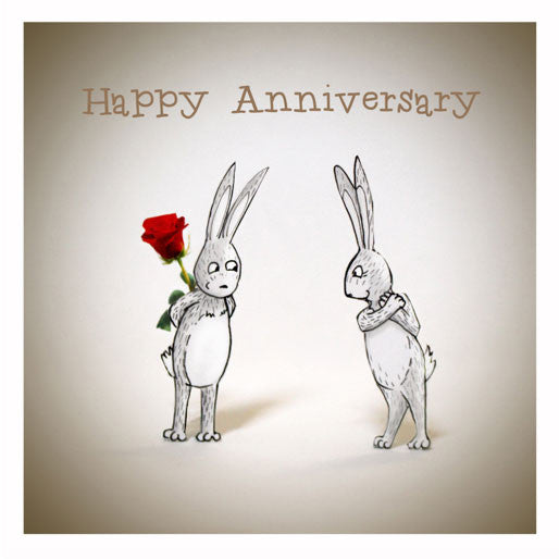 Rabbit - Happy Anniversary Greeting card