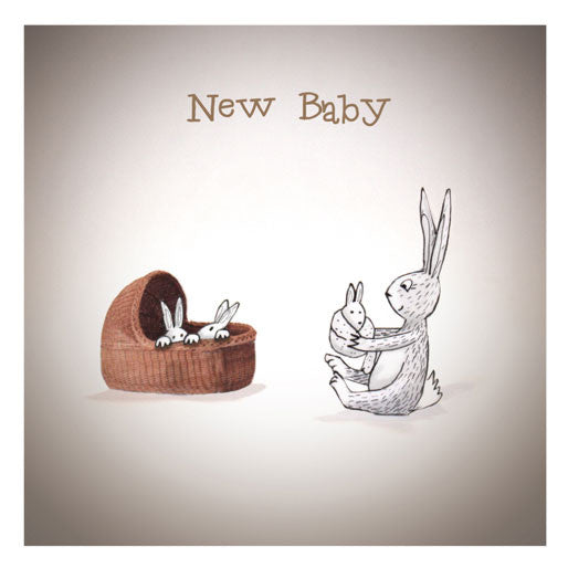 Rabbit - New Baby Greeting card