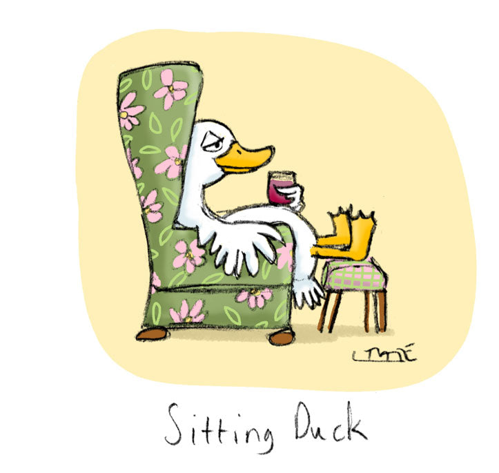 Sitting Duck Greeting card