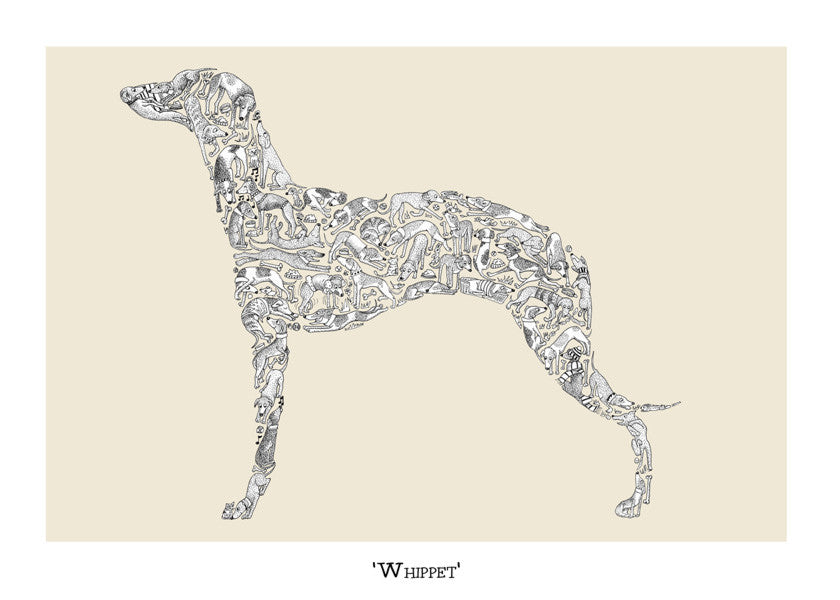 Whippet Greeting card